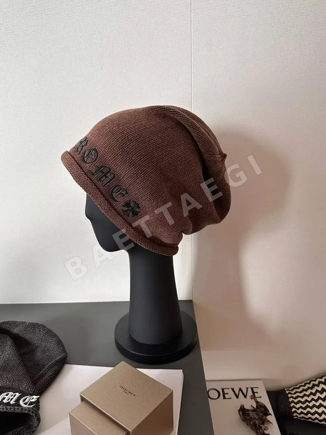 크롬하츠 글자 비니 모자 상세 이미지 3