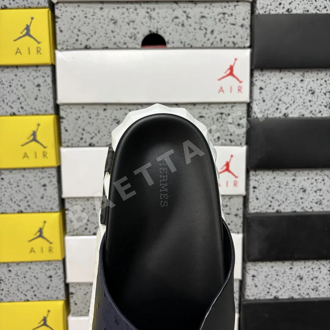 에르메스 [YX] 블랙 블루 205776 Hermes Chypre Sandal X 상세 이미지 5