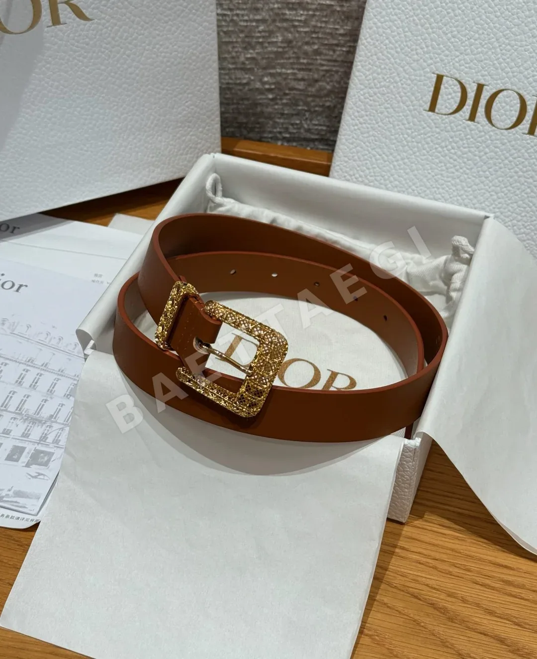 디올 JD280 카나쥬 소가죽 벨트 172000