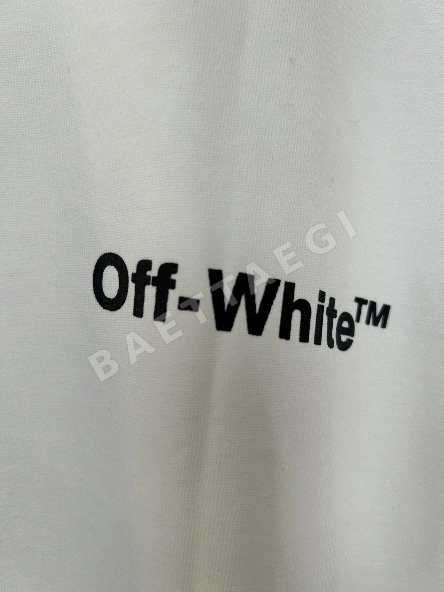 오프화이트 웨이브 라인 남성 반팔 티셔츠 OF 05 상세 이미지 3