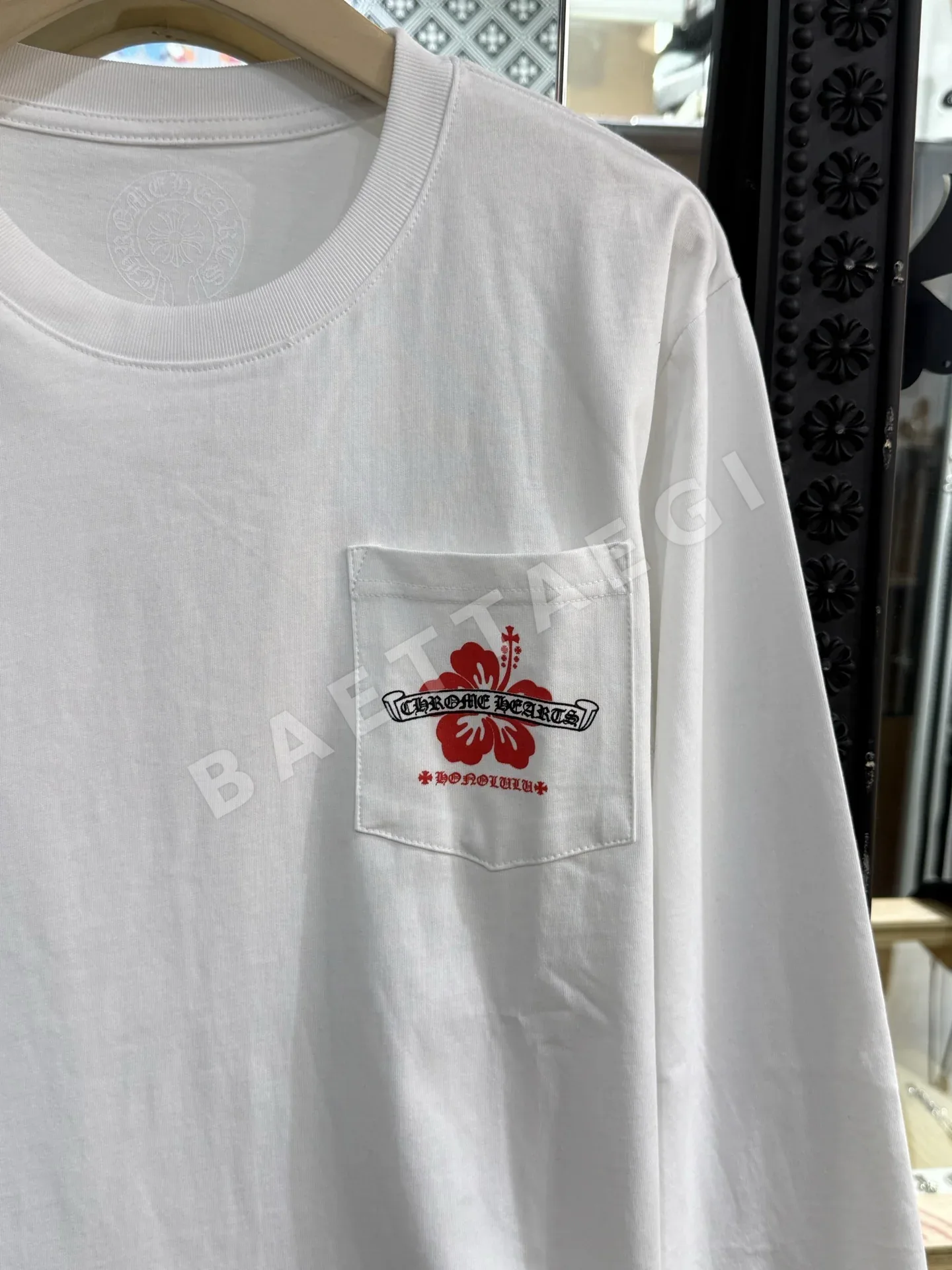 크롬하츠 하와이 화이트 긴팔 셔츠 상세 이미지 3