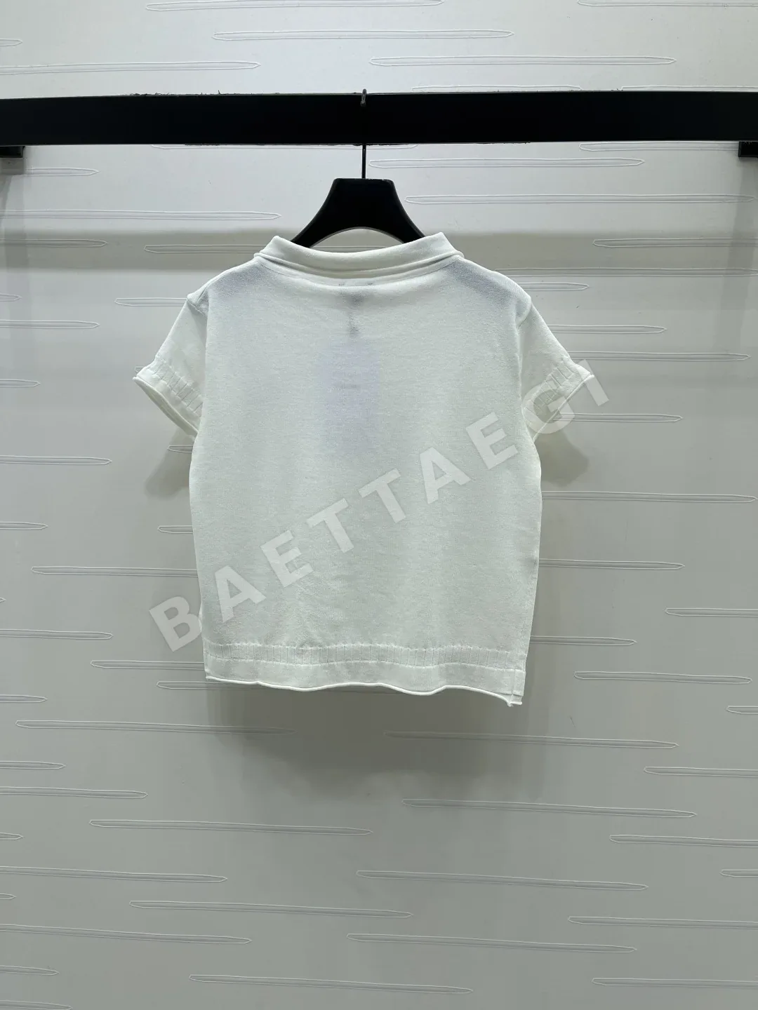 샤넬 울 카라 니트 반팔 티셔츠 상세 이미지 8
