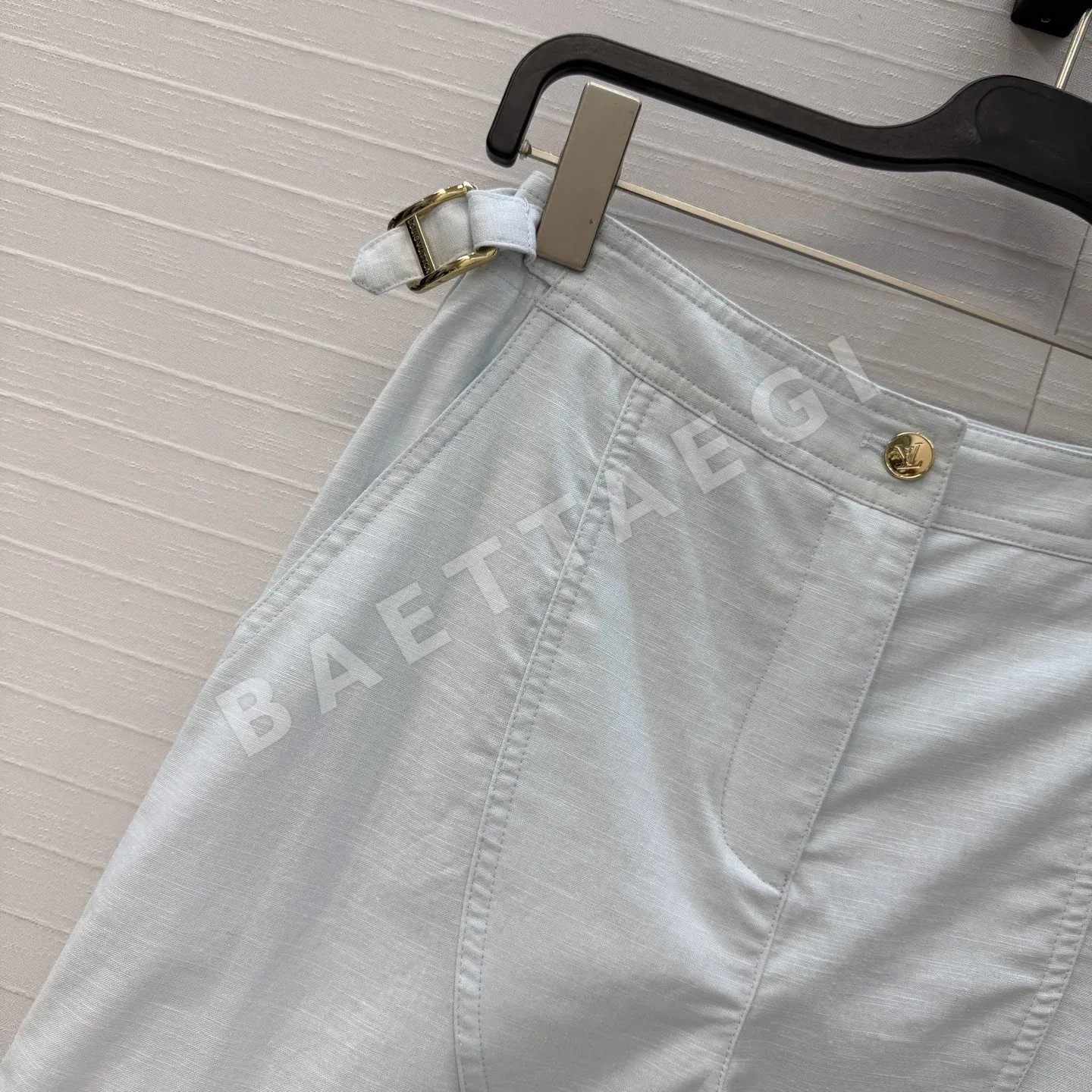 루이비통 코튼 린넨 카고 스트레이트 팬츠 상세 이미지 3