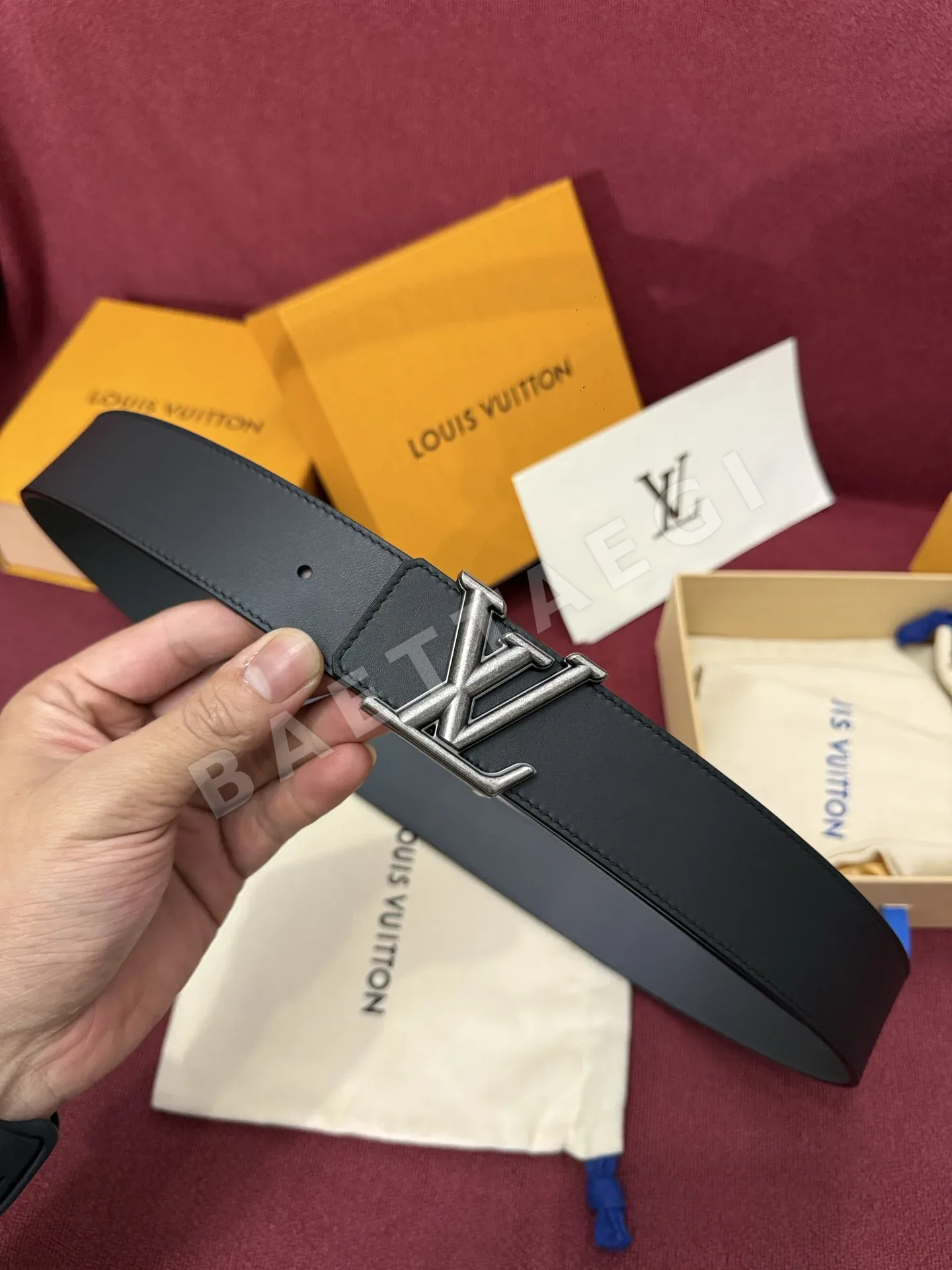 루이비통 다미에 LV 리버시블 벨트 상세 이미지 2