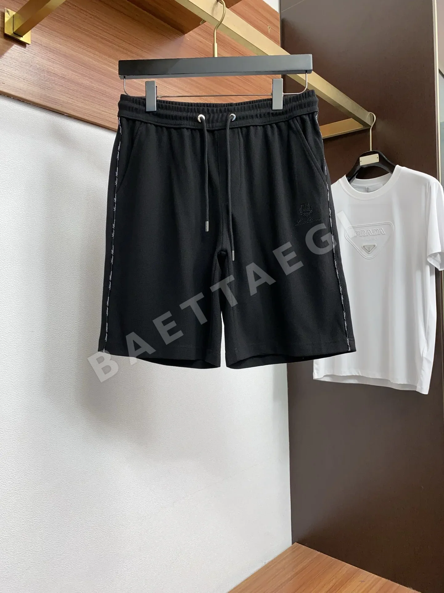 로로피아나 남성 테크니컬 원단 반팔 폴로셔츠 세트 상세 이미지 5