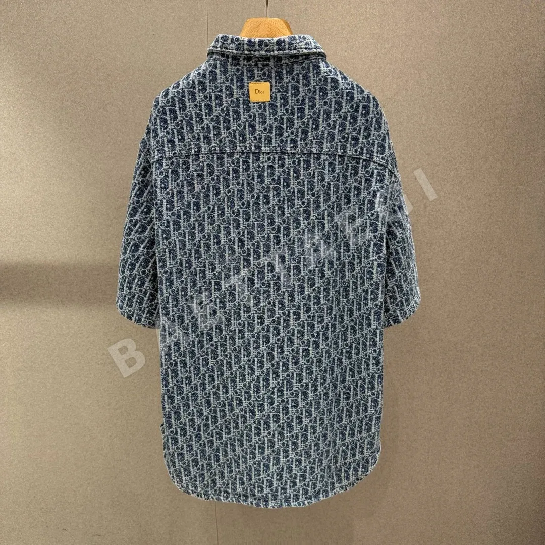 디올 오블리크 모노그램 반팔 셔츠 상세 이미지 2