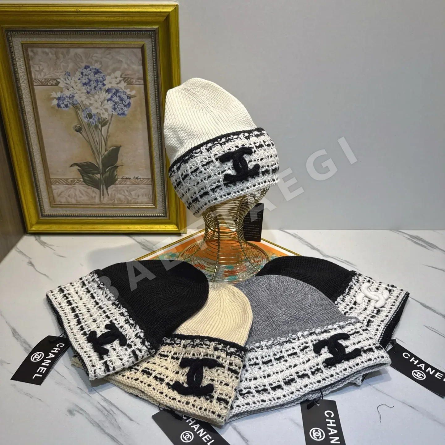 샤넬 울 모자 상세 이미지 5