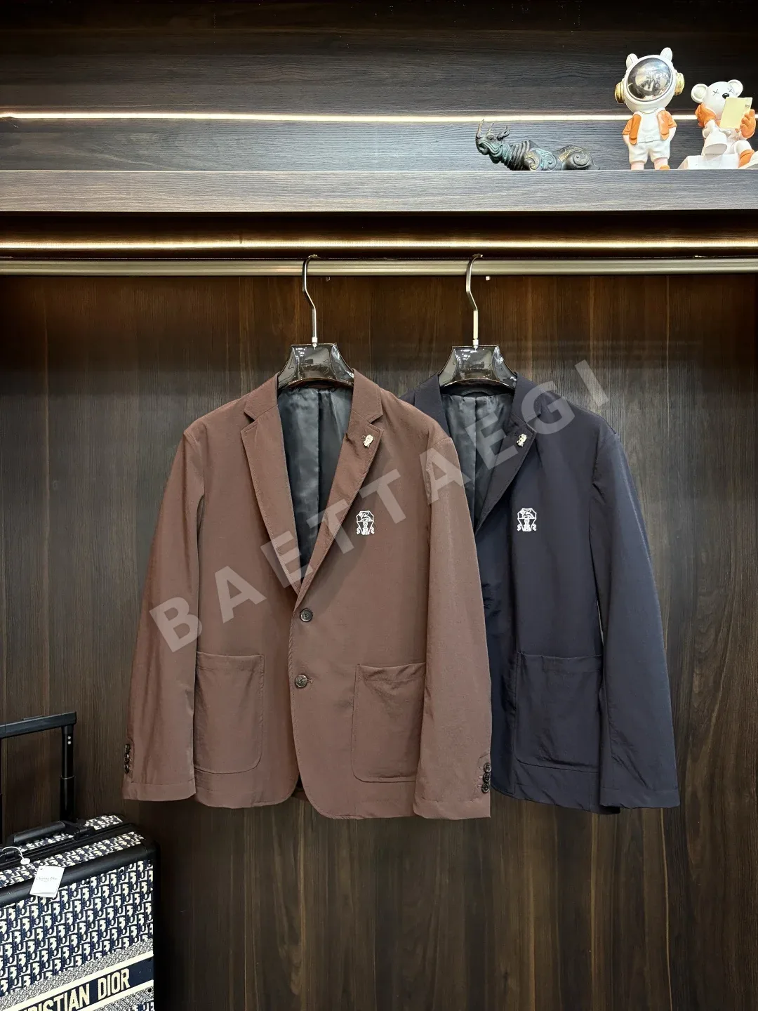 브루넬로쿠치넬리 레터 로고 자수 남성 자켓 169682