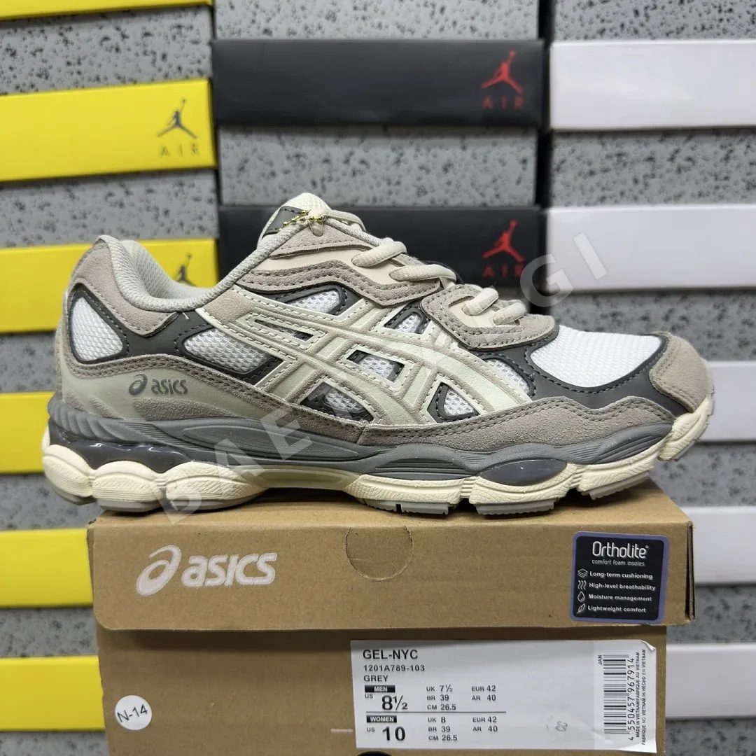 아식스 [WZ] 젤 NYC 1201A789-103 200474 Asics Gel-NYC Oyster Grey