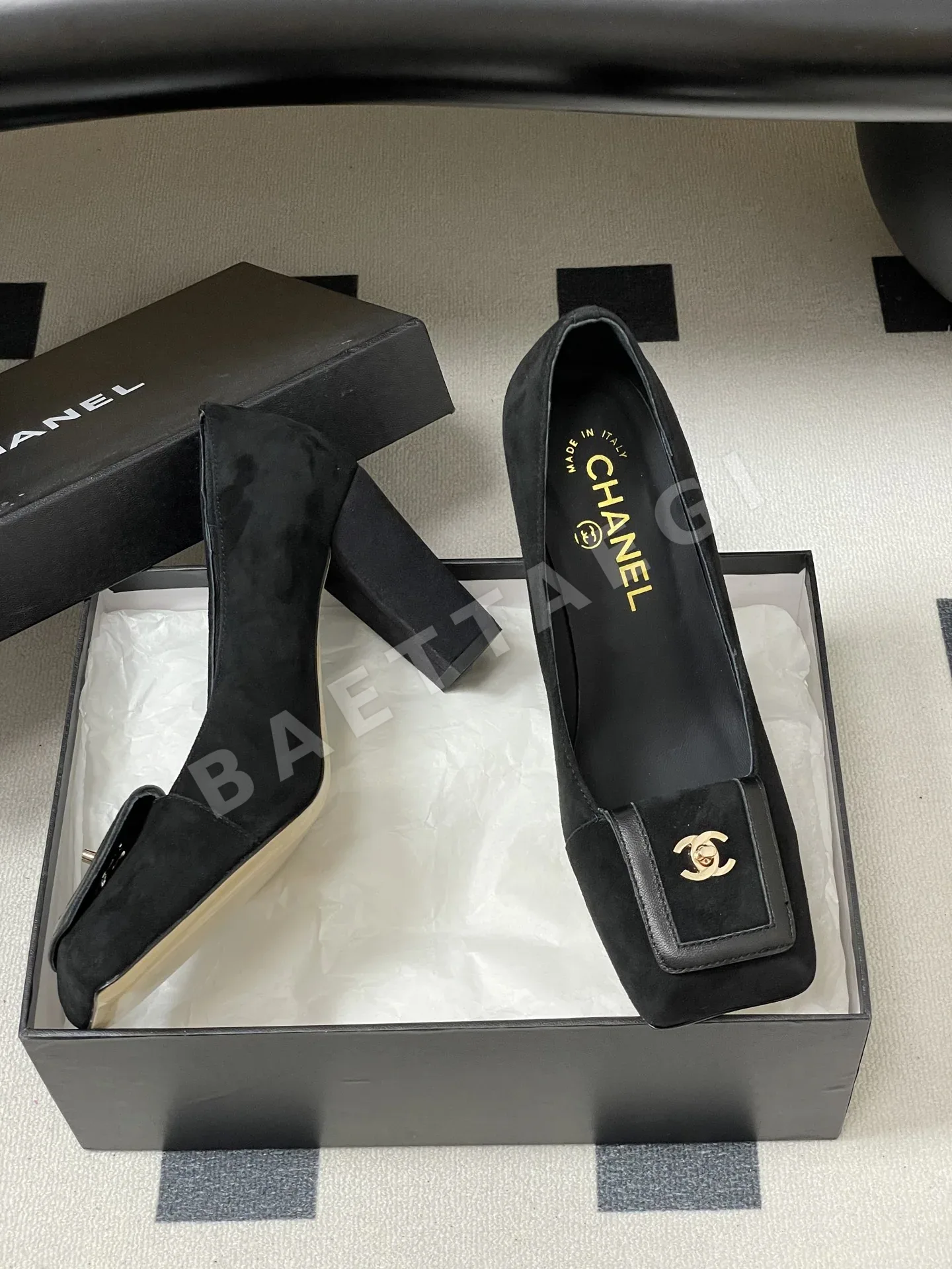 샤넬 더블 C 버클 하이힐 신발 상세 이미지 6