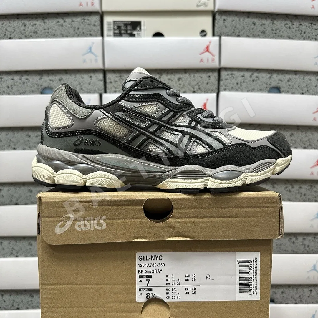 아식스 [RT] 젤 NYC 1201A789-250 200372 Asics Gel-NYC Oatmeal Obsidian Grey