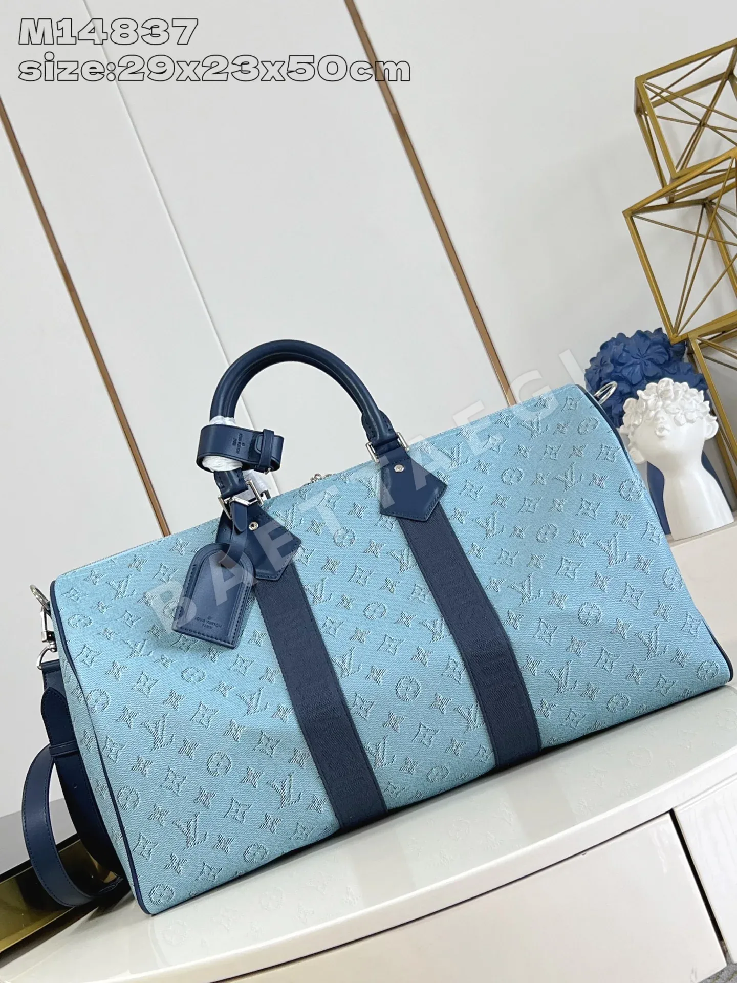 루이비통 M14837 블루 키폴 모노그램