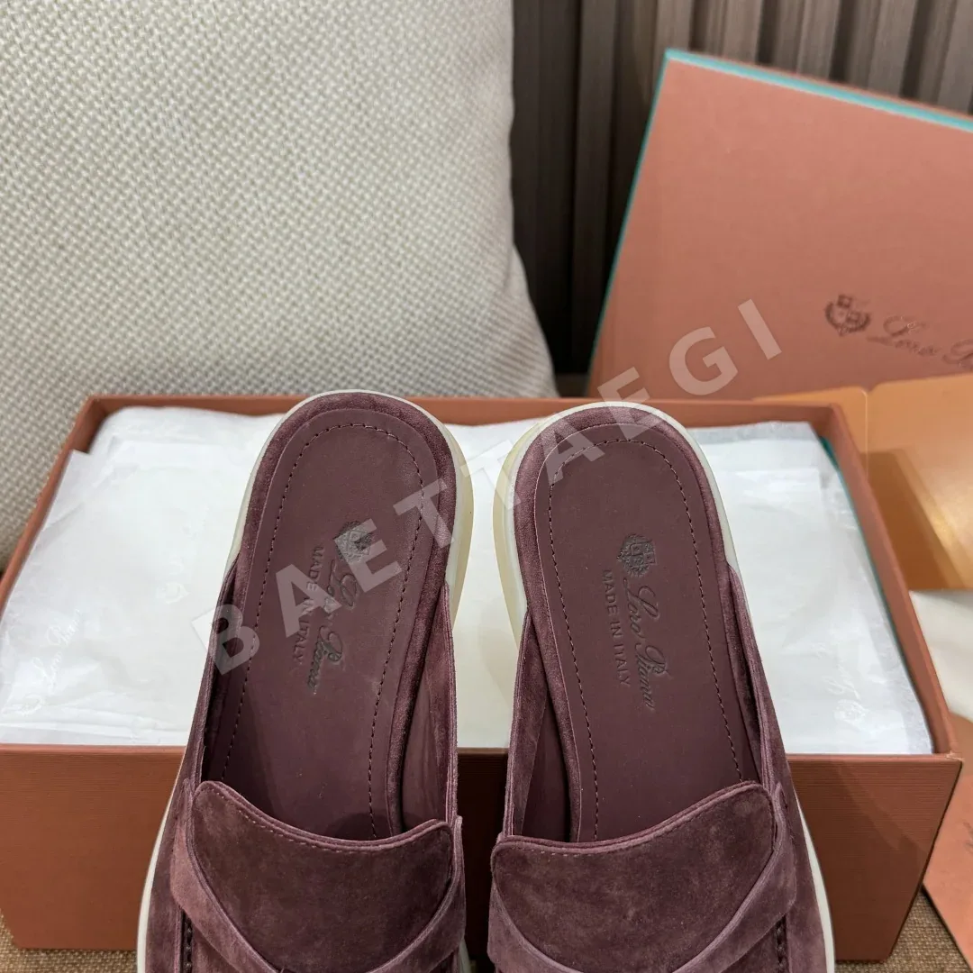 로로피아나 암밤색 천연가죽 슬리퍼 9854 상세 이미지 8