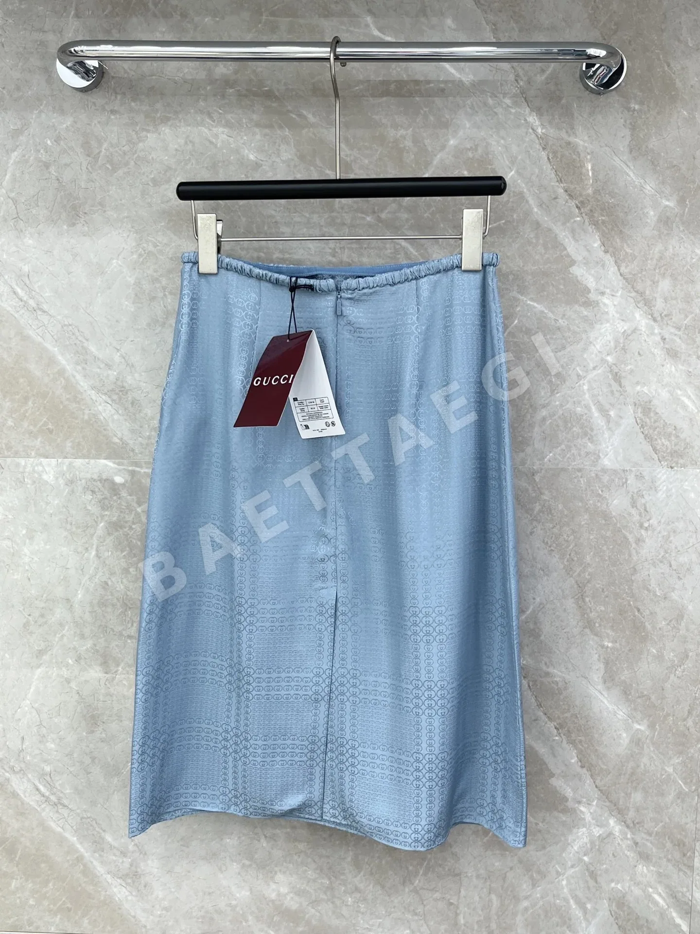 구찌 GG 자카드 실크 여성 스커트 상세 이미지 2