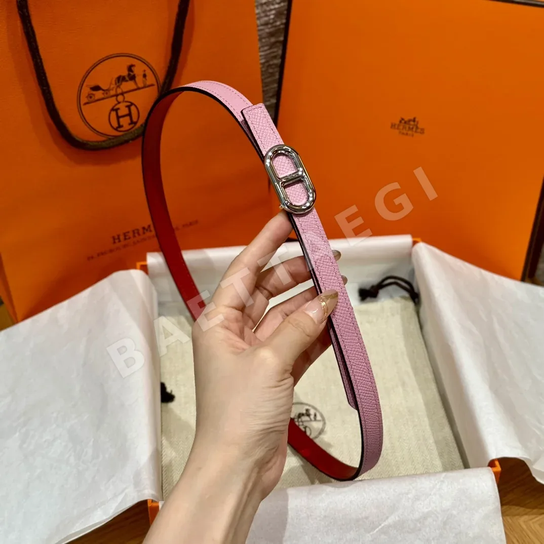 에르메스 셰느당클 금장 버클 양면 벨트 상세 이미지 4