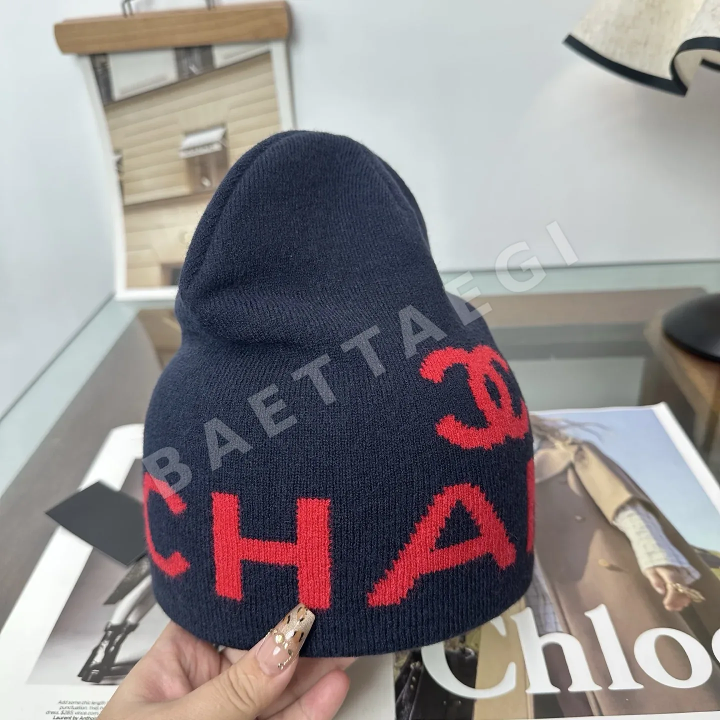 샤넬 니트 비니 모자 상세 이미지 9