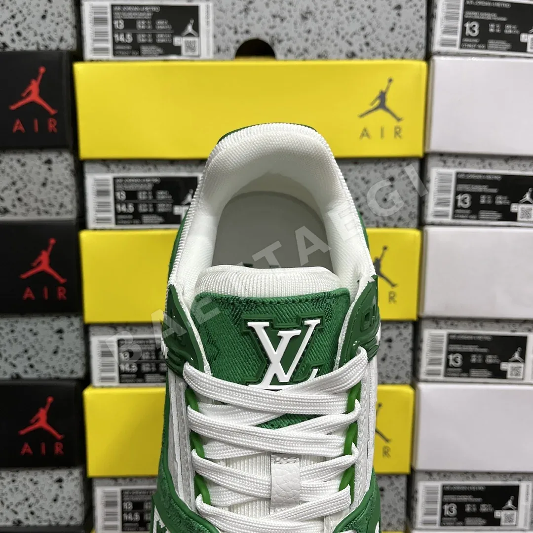 루이비통 [D1] 트레이너 1 04 화이트 그린 205826 Louis Vuitton Trainer 1-04 상세 이미지 7