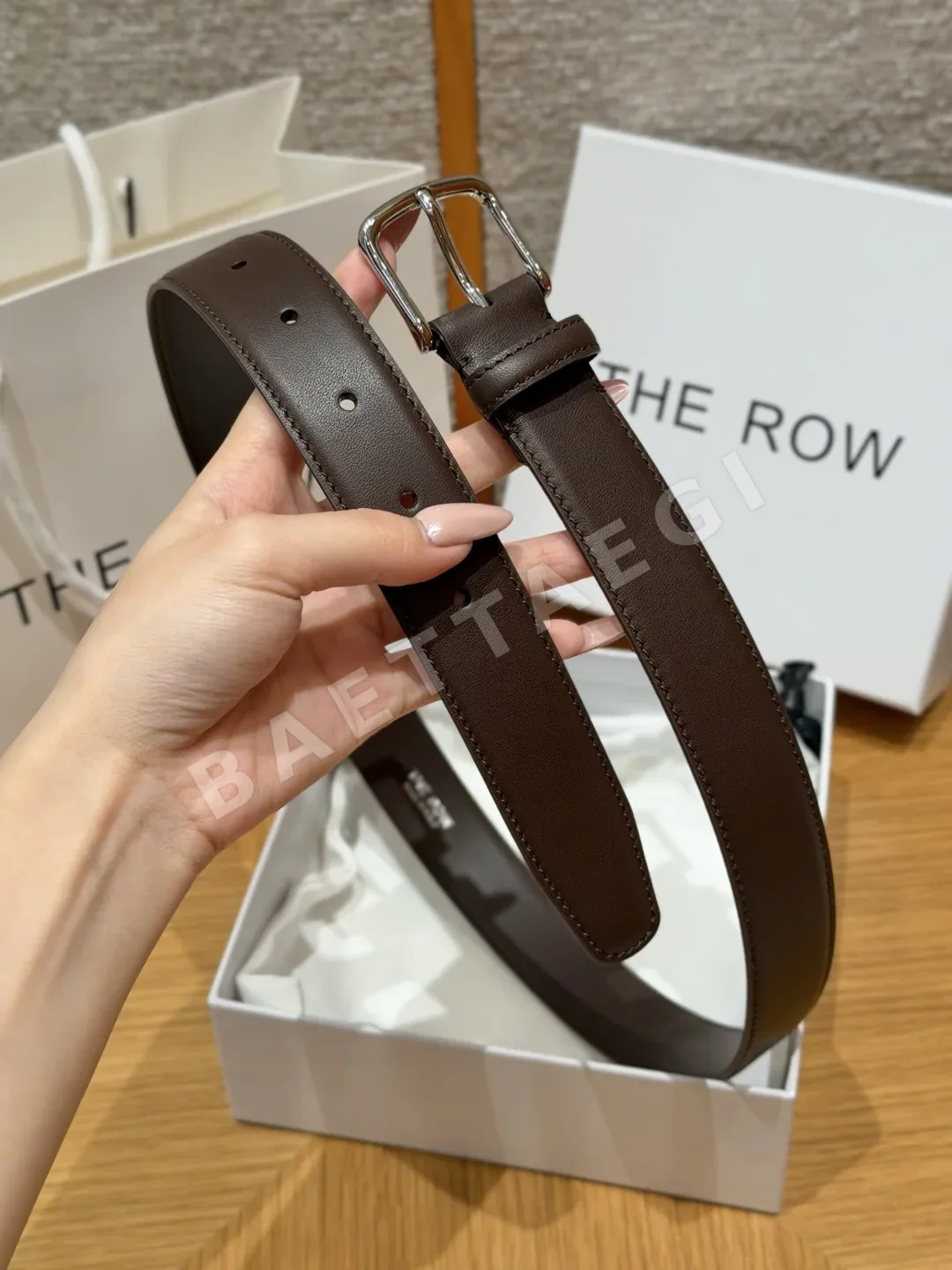 더로우 클래식 소가죽 벨트 32mm 상세 이미지 5