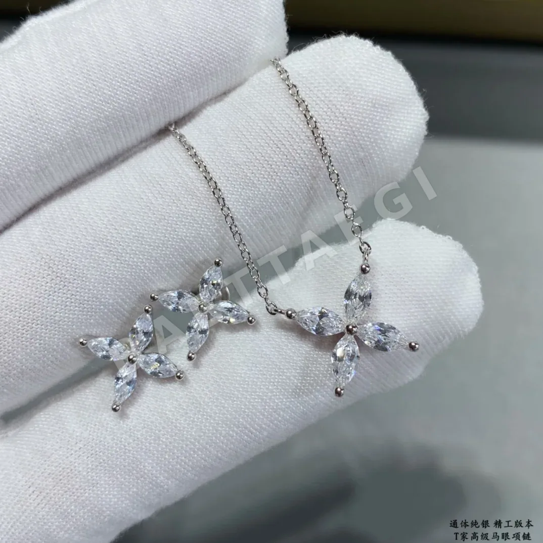 티파니 마키즈 컷 925 스털링 실버 목걸이 상세 이미지 5