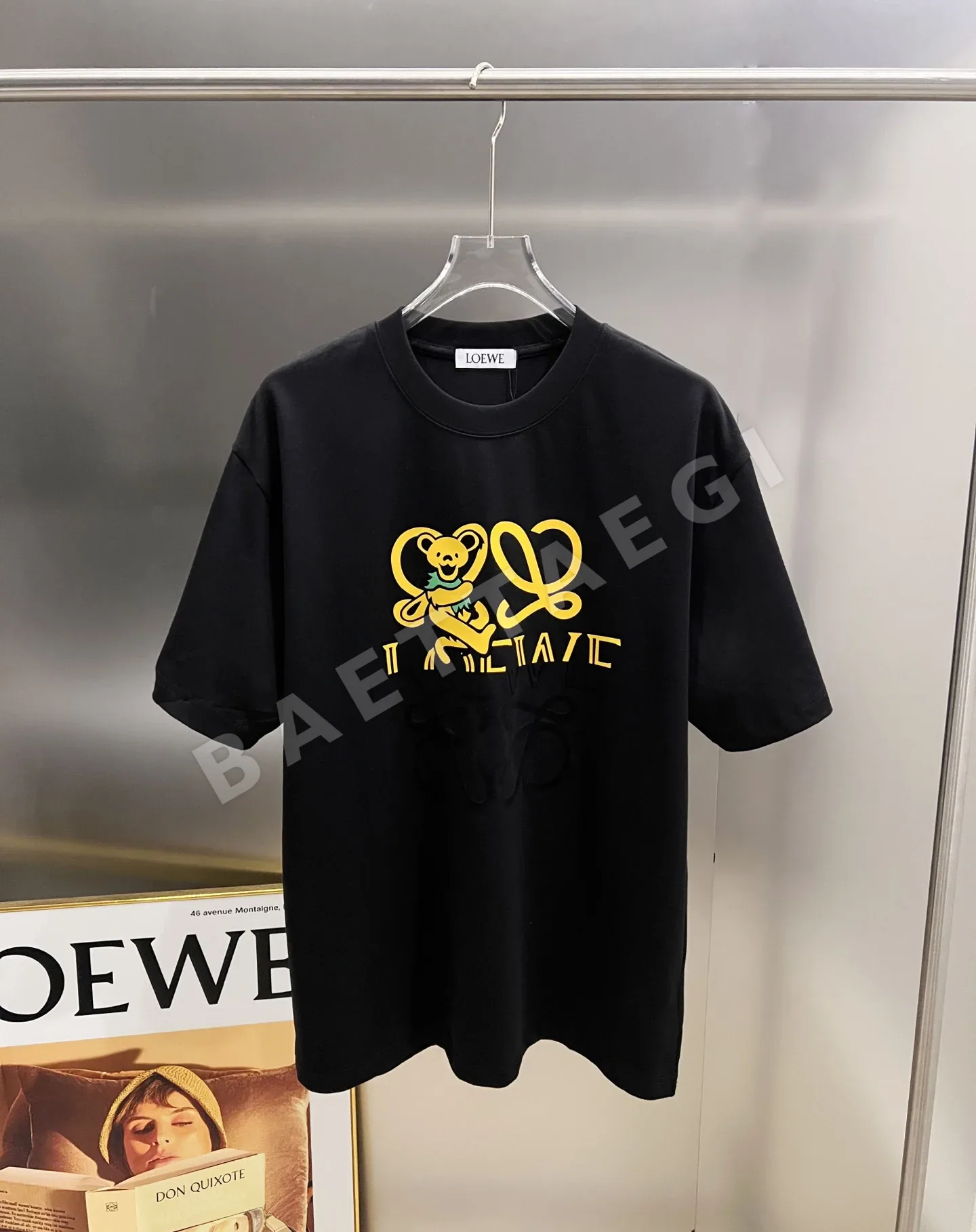 로에베 크루넥 3D 프린트 남성 반팔 티셔츠 48399