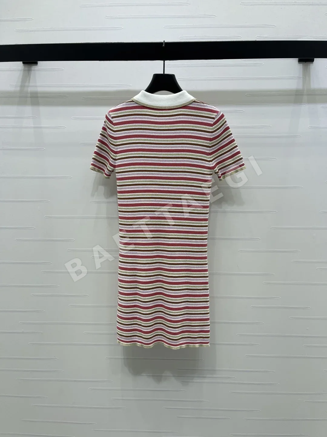 샤넬 스트라이프 니트 반팔 카라 원피스 6293 상세 이미지 8