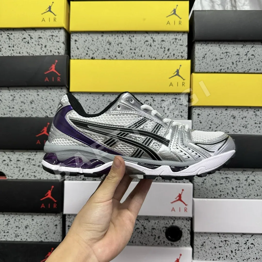 아식스 [LZ] 젤 카야노 14 1202A056-111 200585 Asics Gel-Kayano 14 White Dark Grape 상세 이미지 4