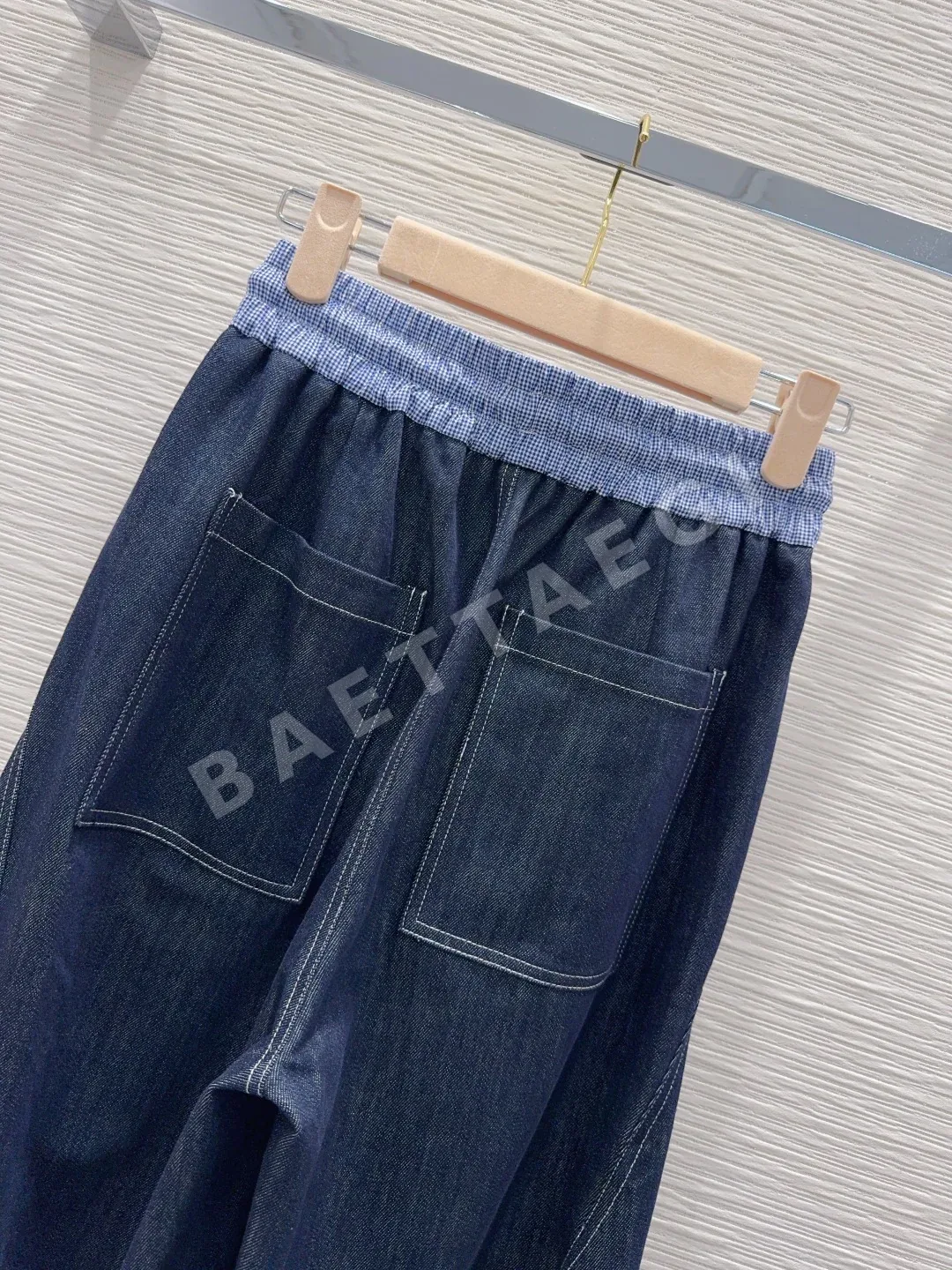 미우미우 3D 테일러링 데님 여성 바지 상세 이미지 8