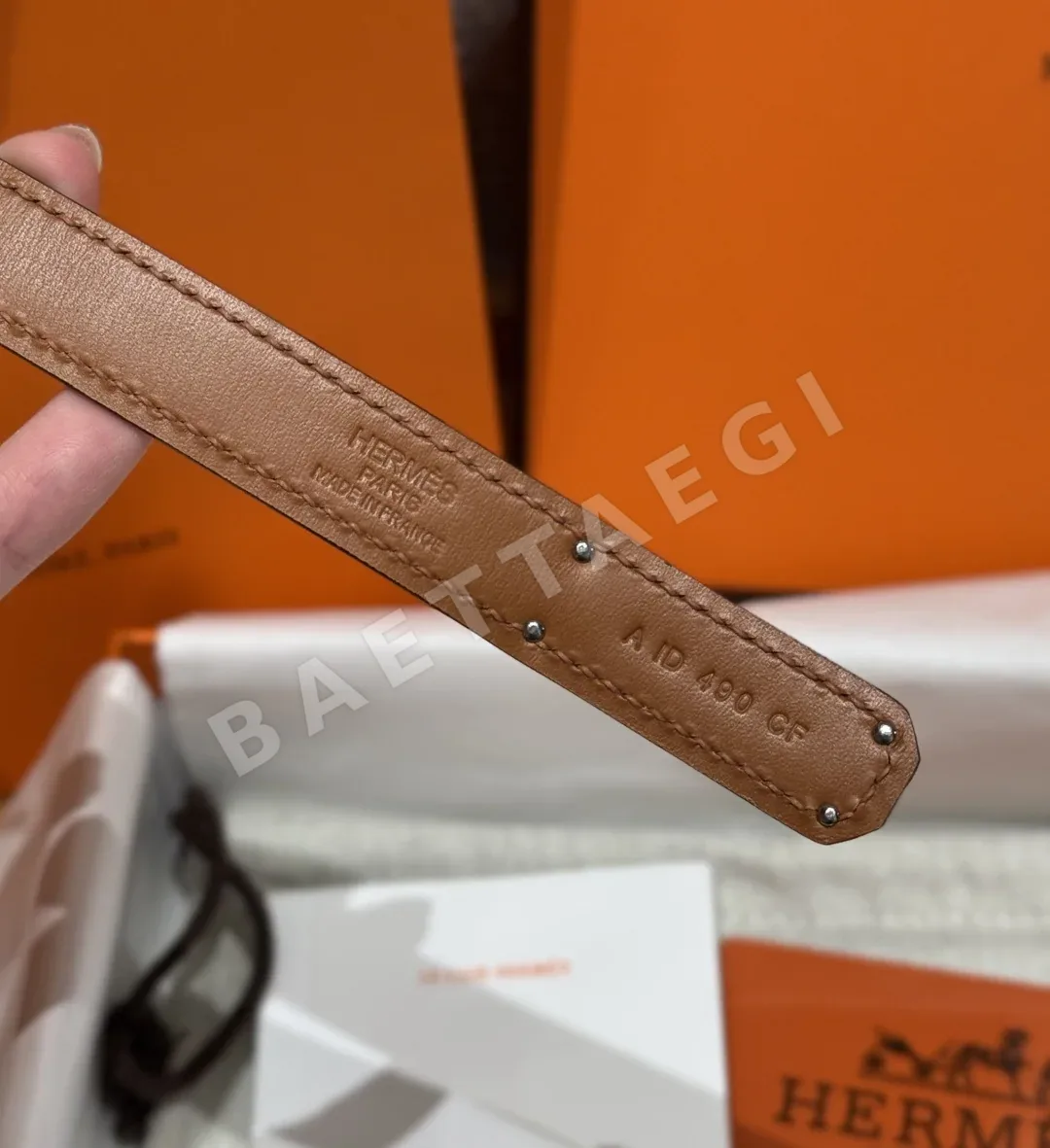 에르메스 켈리 크로코다일 벨트 상세 이미지 9