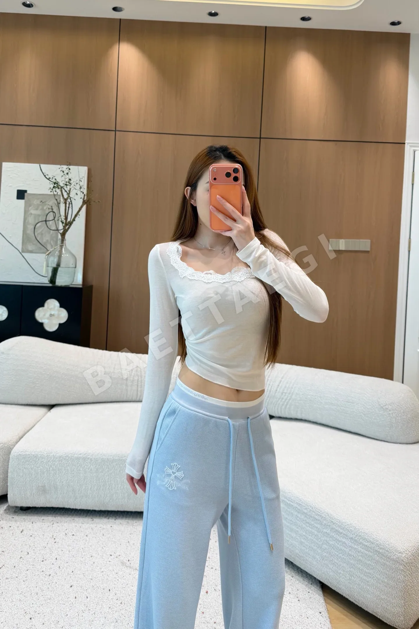 크롬하츠 드로스트링 여성 바지 상세 이미지 9