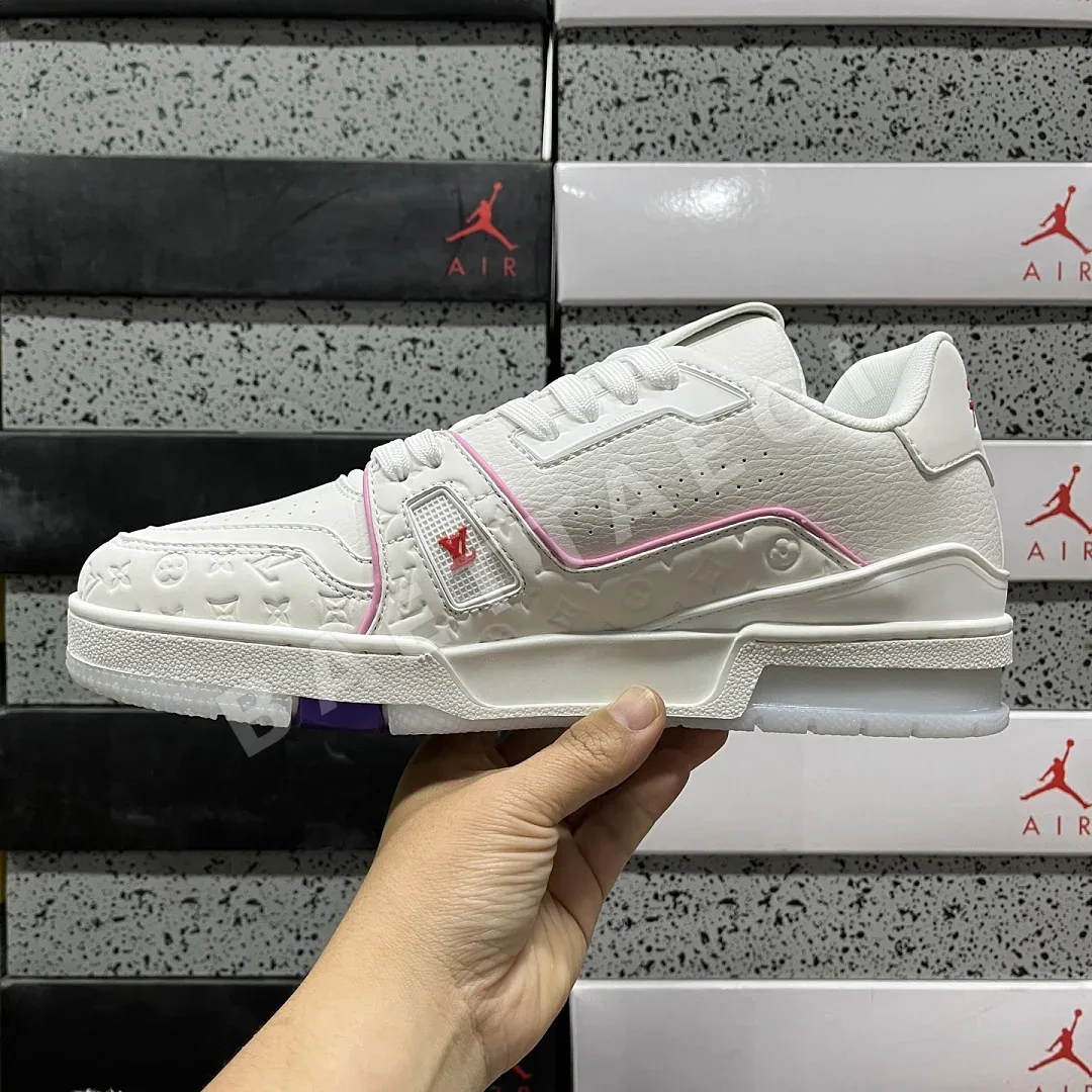 루이비통 [D1] V2 10 화이트 핑크 퍼플 205849 Louis Vuitton V2-10 상세 이미지 6