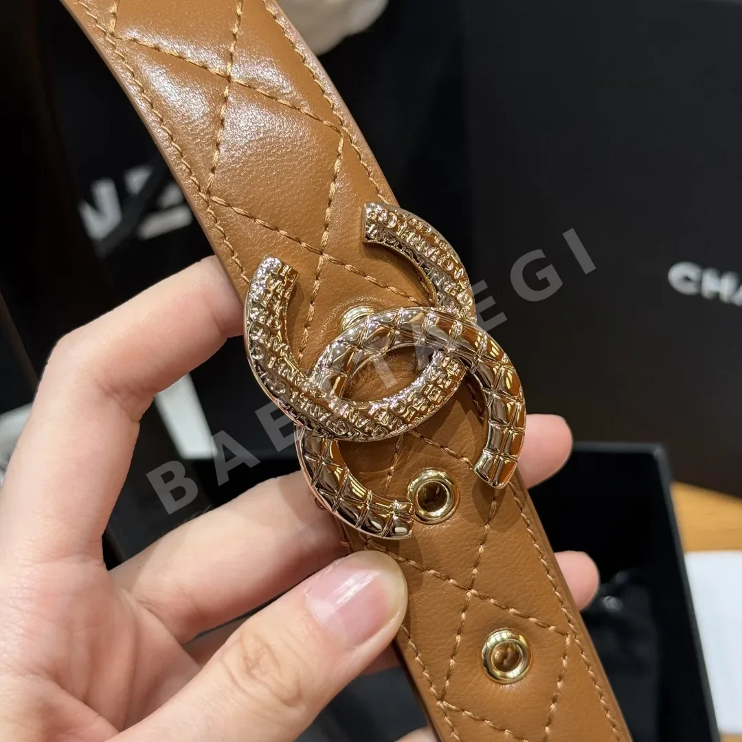 샤넬 더블 C 램스킨 벨트 상세 이미지 4