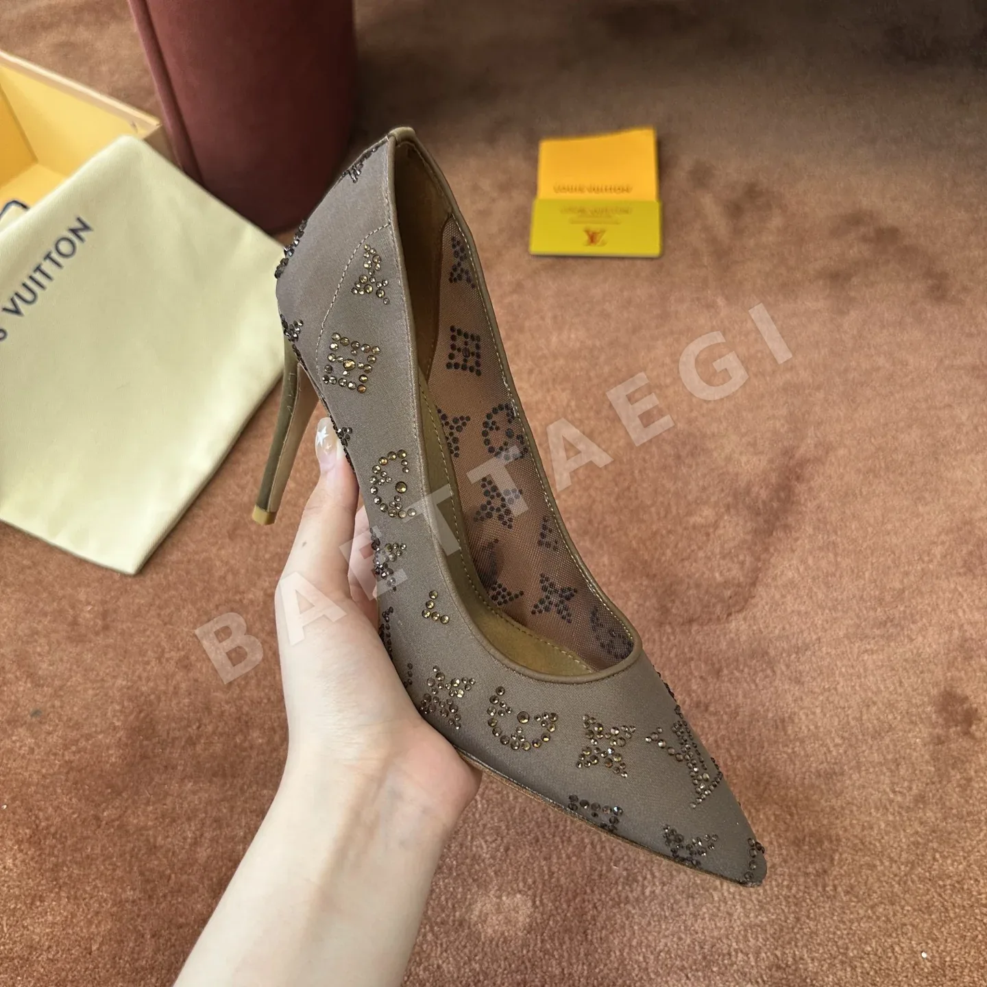 루이비통 실크 어퍼 샌들 상세 이미지 3