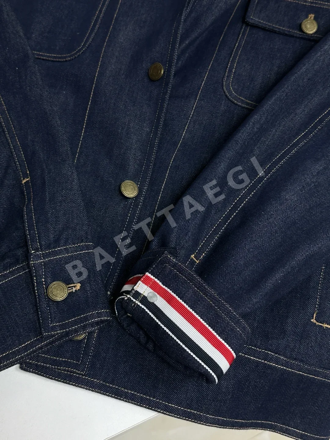 톰브라운 데님 워크 재킷 남성 자켓 상세 이미지 9