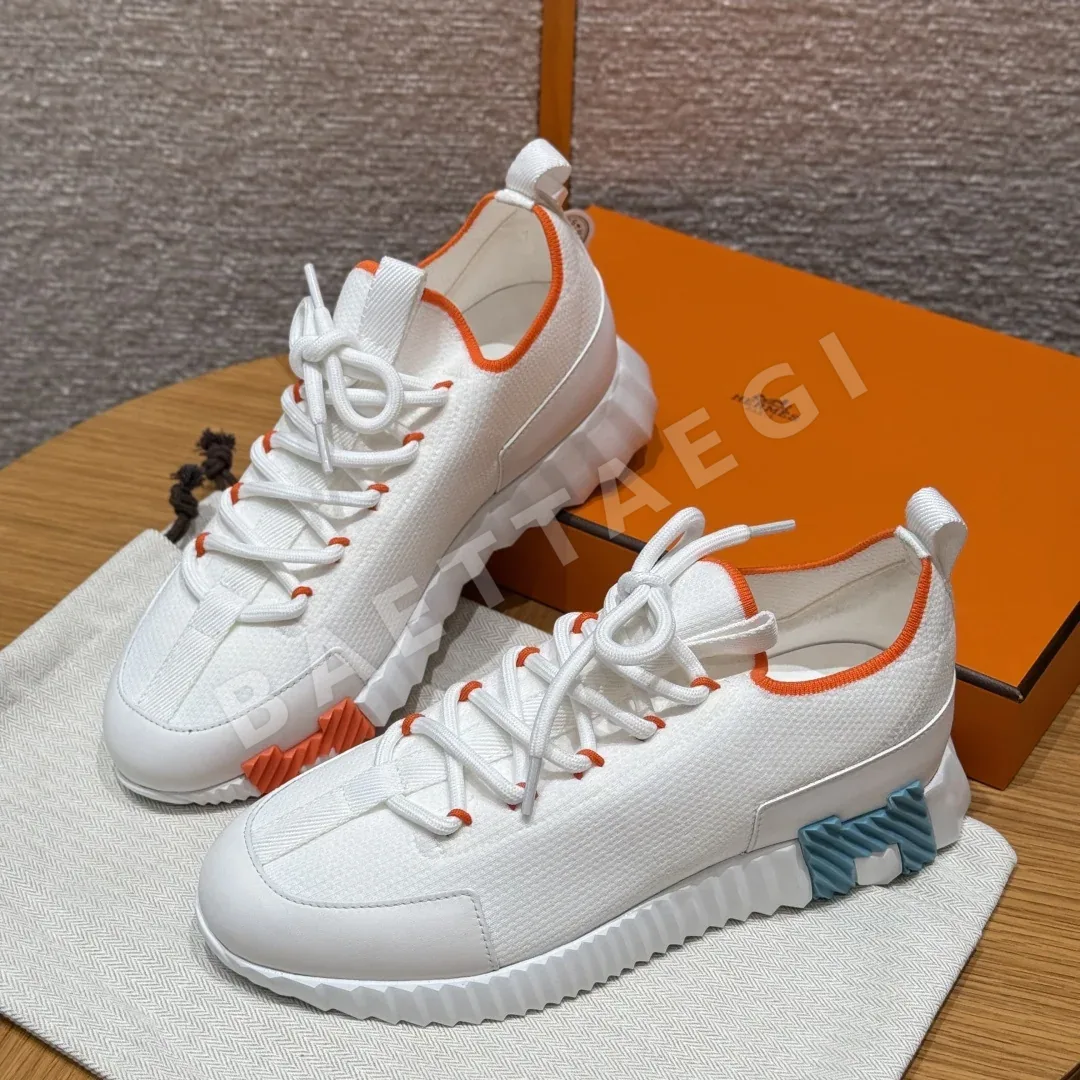 에르메스 스니커즈 흰색 캔버스 상세 이미지 2