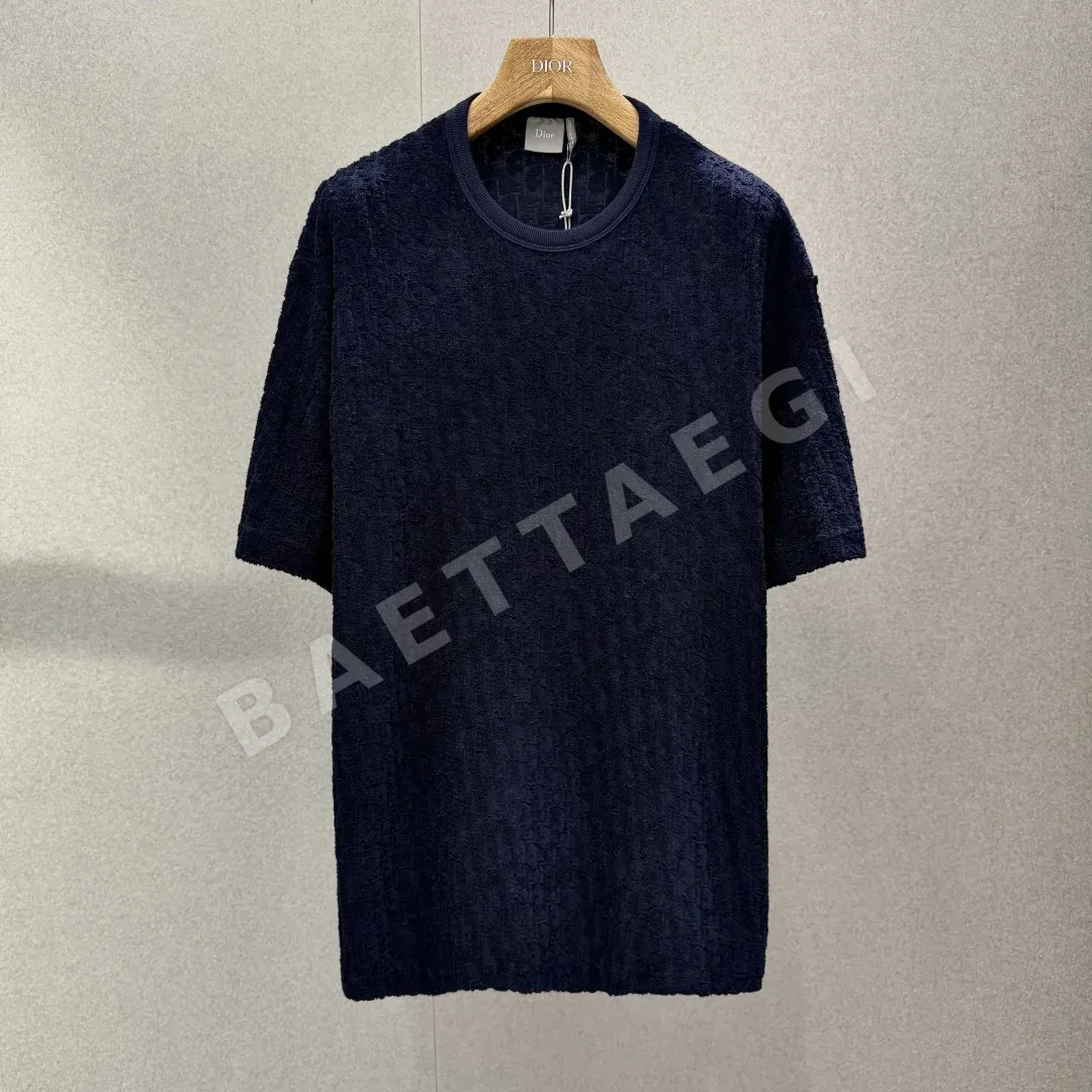 디올 사선 프린트 코튼 남성 반팔 티셔츠 138950