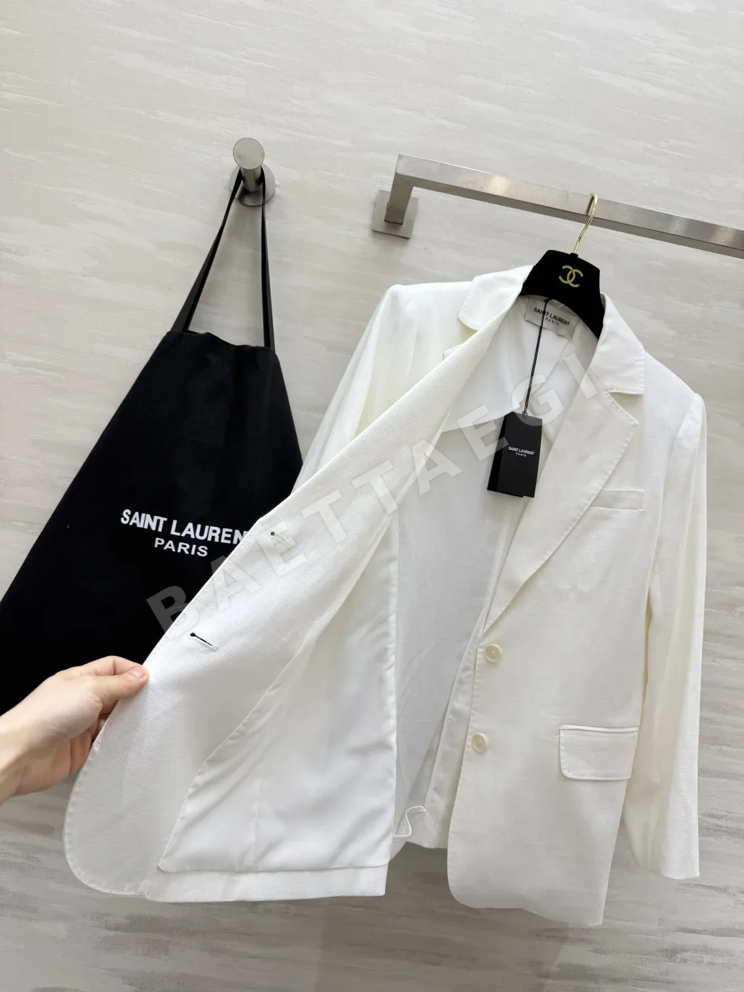 생로랑 린넨 여성 자켓 상세 이미지 6