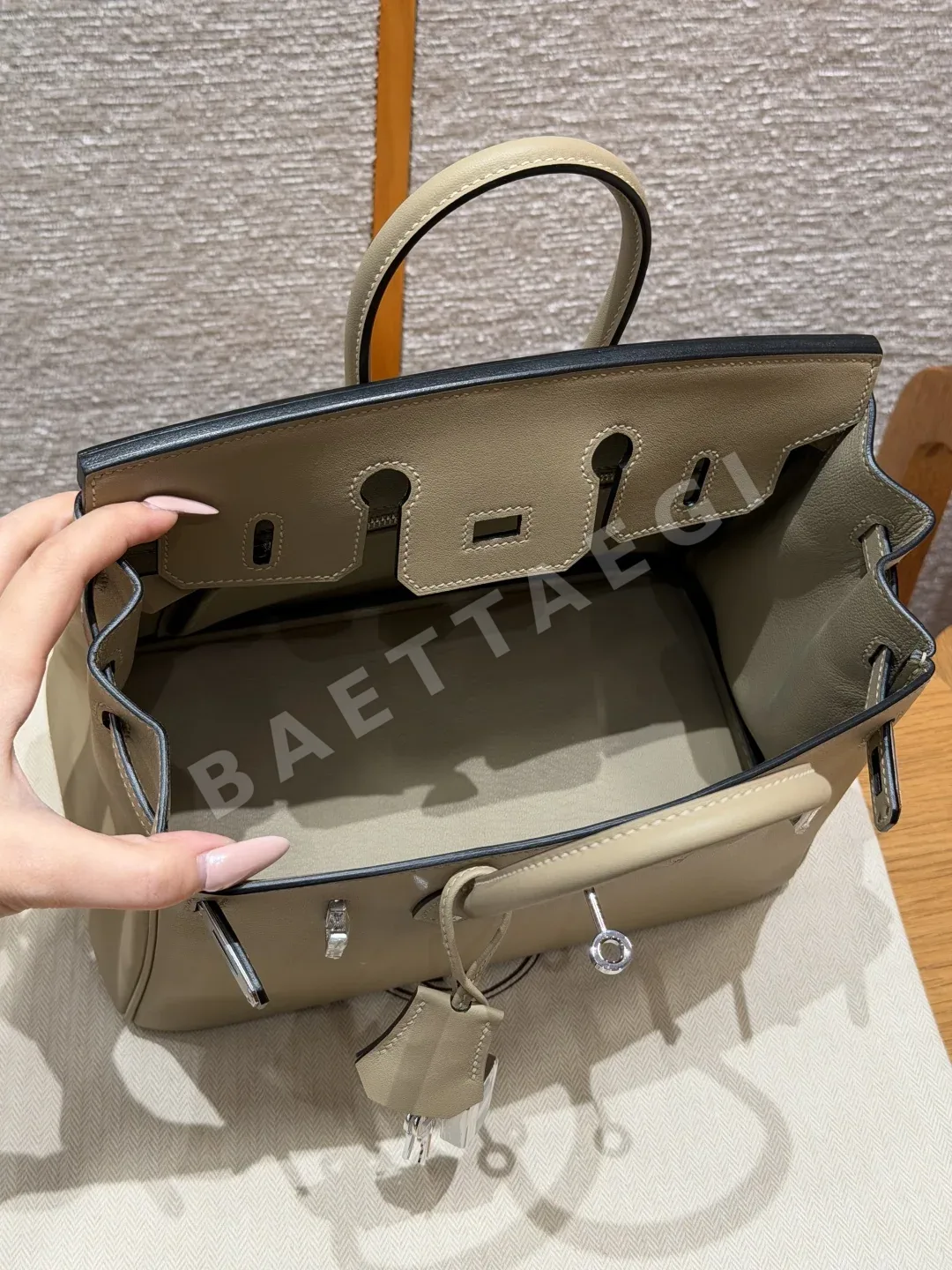 에르메스 버킨 25 트렌치 가방 상세 이미지 6