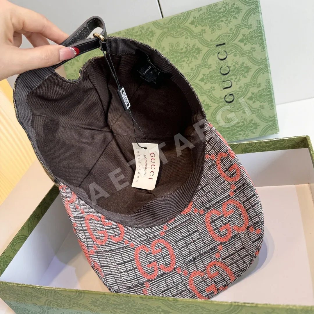 구찌 더블 G 체크 베이스볼 캡 상세 이미지 6