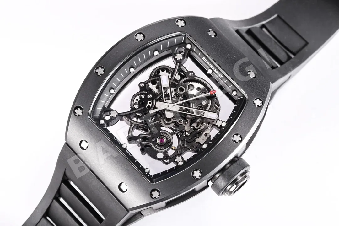 리차드밀 RM055 BBR 공장 화이트 RMUL 2 무브먼트 세라믹 사파이어 남성 시계 레플리카 44815 Richard Mille 상세 이미지 6