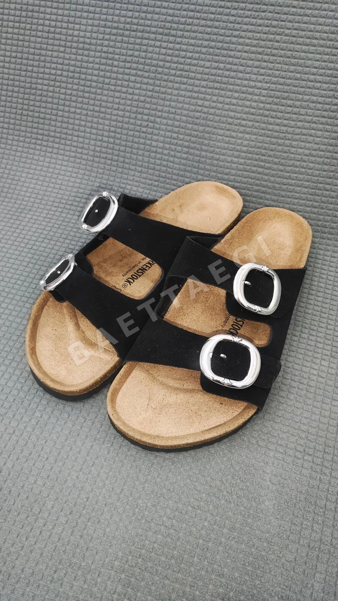 크롬하츠 샌들 검정 가죽 더블 레이스업 162743