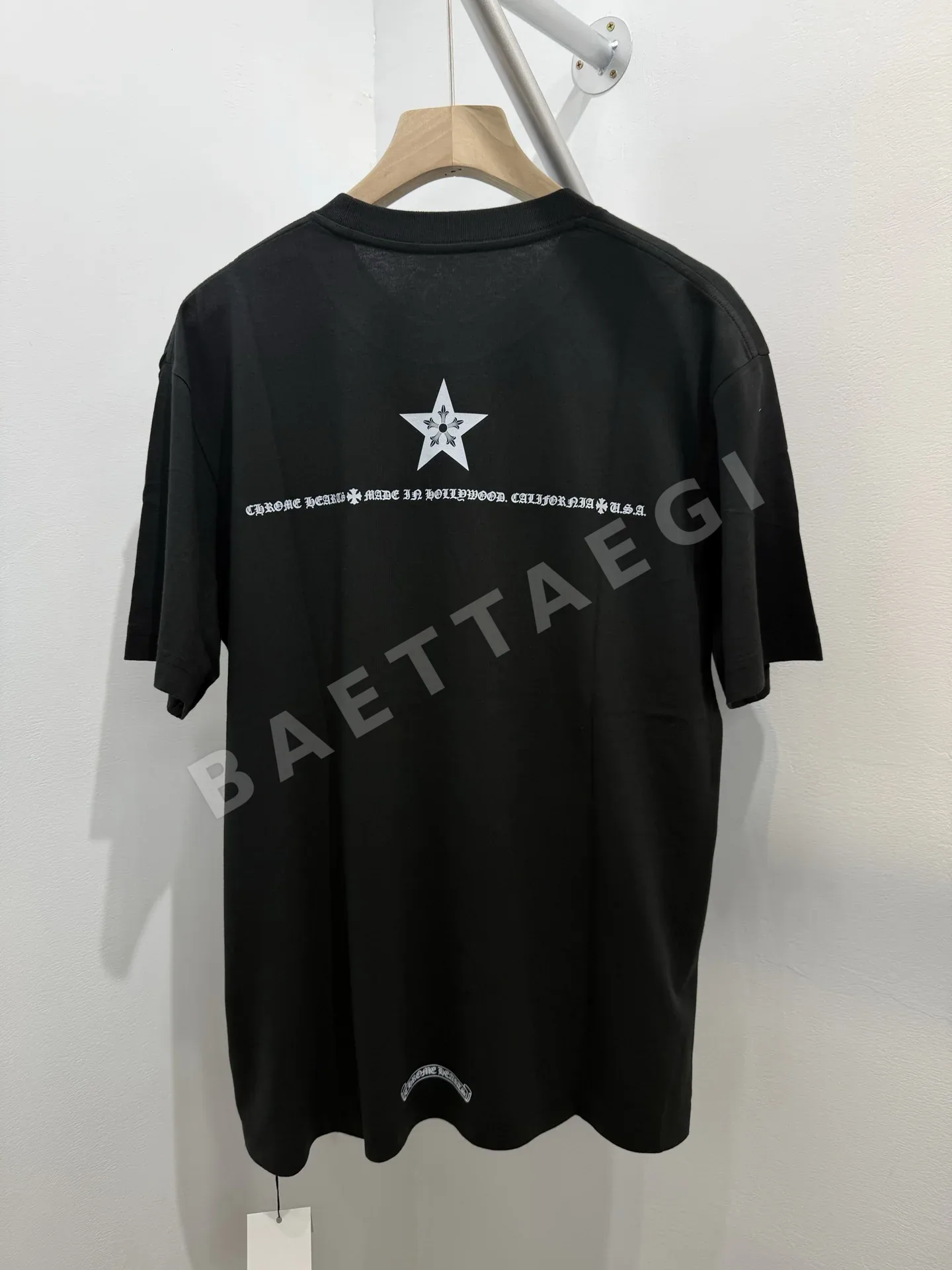 크롬하츠 오망성 산스크리트어 남성 반팔 셔츠 상세 이미지 2