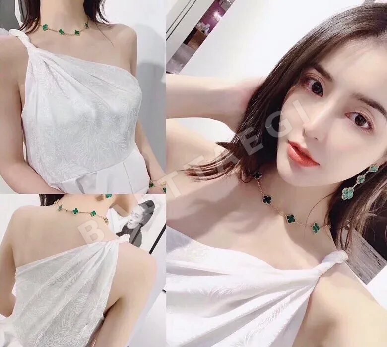 반클리프앤아펠 매트 골드 도금 네 잎 클로버 목걸이 상세 이미지 7