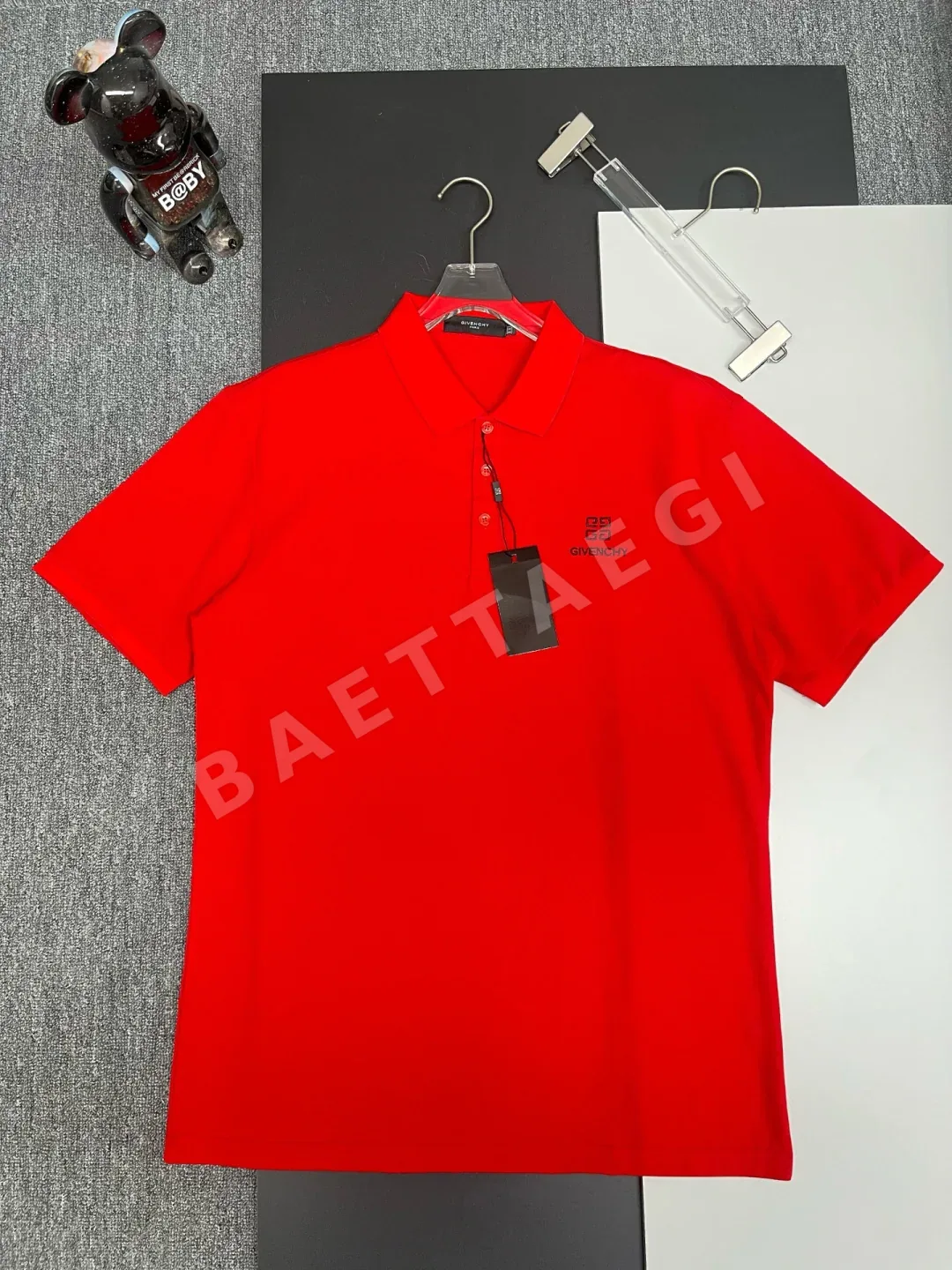 지방시 자수 프린트 폴로 반팔 티셔츠 87988