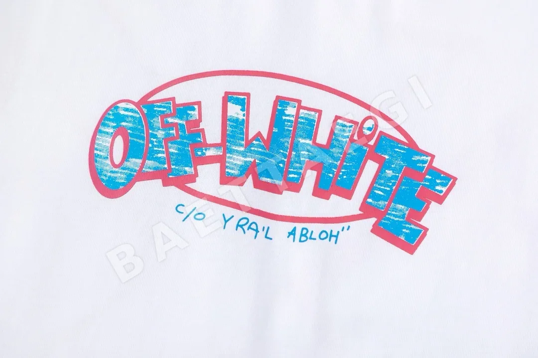 오프화이트 뉴 루즈핏 남성 반팔 티셔츠 상세 이미지 7
