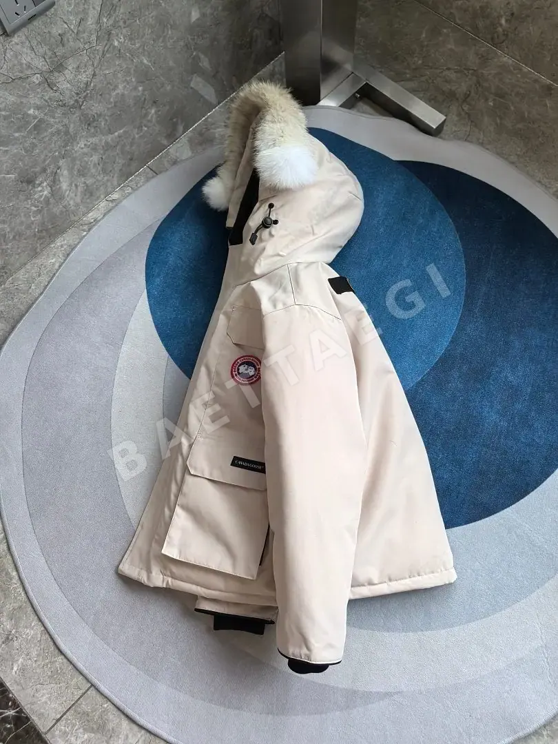 캐나다구스 [TOP] 화이트 베이지 205739 Canada Goose Kids E08 상세 이미지 3