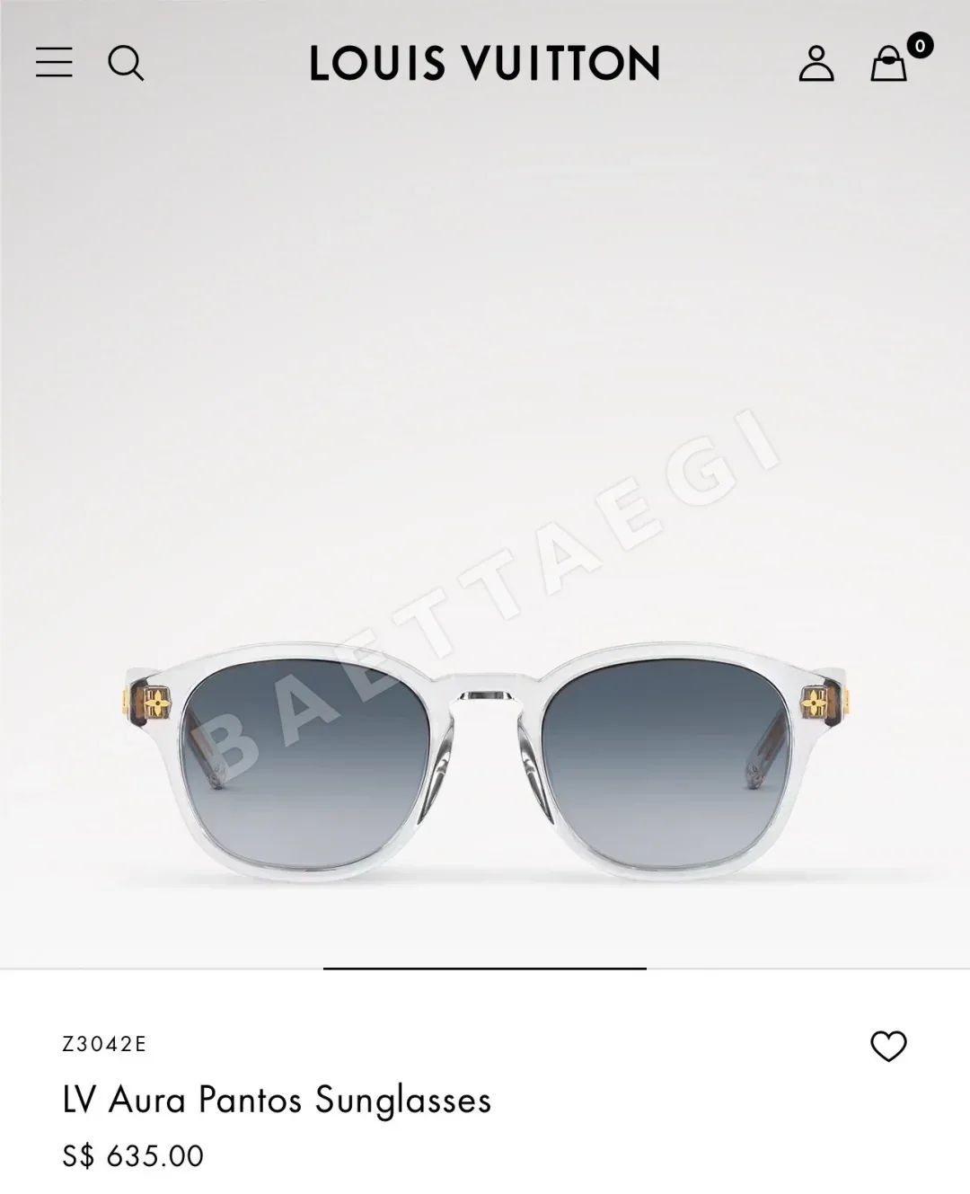 루이비통 선글라스 72900 Louis Vuitton Sunglasses 상세 이미지 8