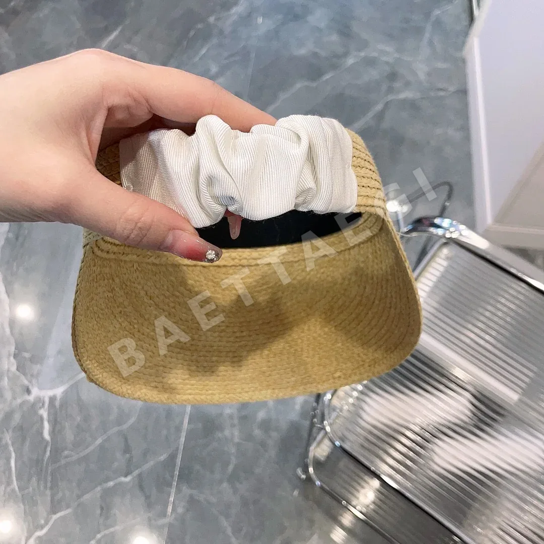 셀린느 자수 엠블럼 라피아 바이저 모자 상세 이미지 7
