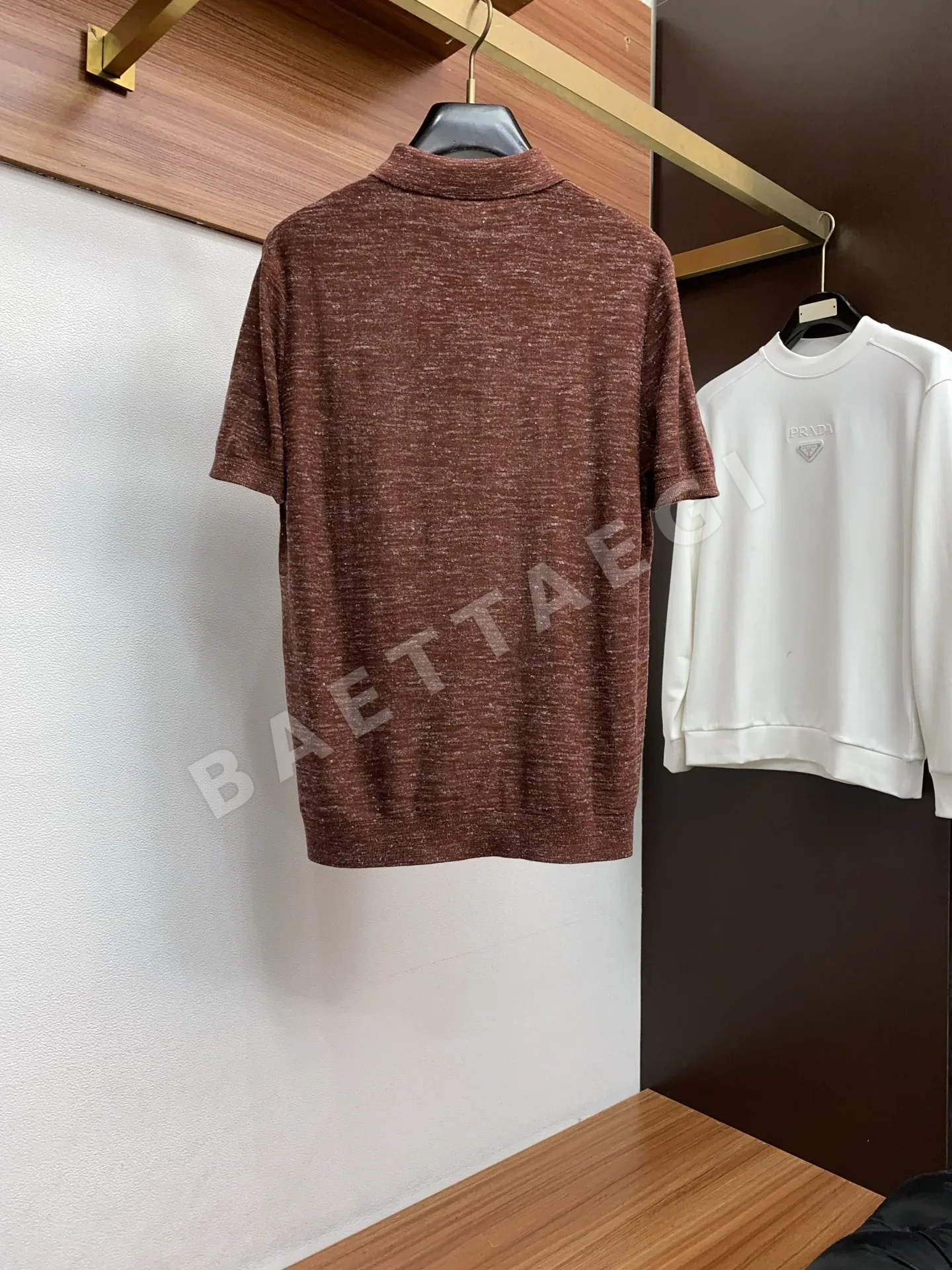 로로피아나 남성 텐셀 니트 반팔 폴로셔츠 상세 이미지 10