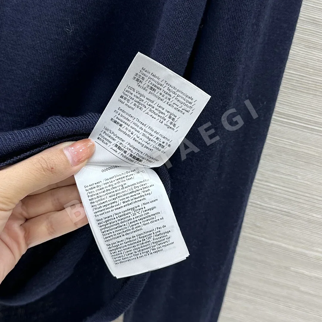 발렌티노 메탈릭 자수 실크 캐시미어 여성 긴팔 니트 탑 상세 이미지 9