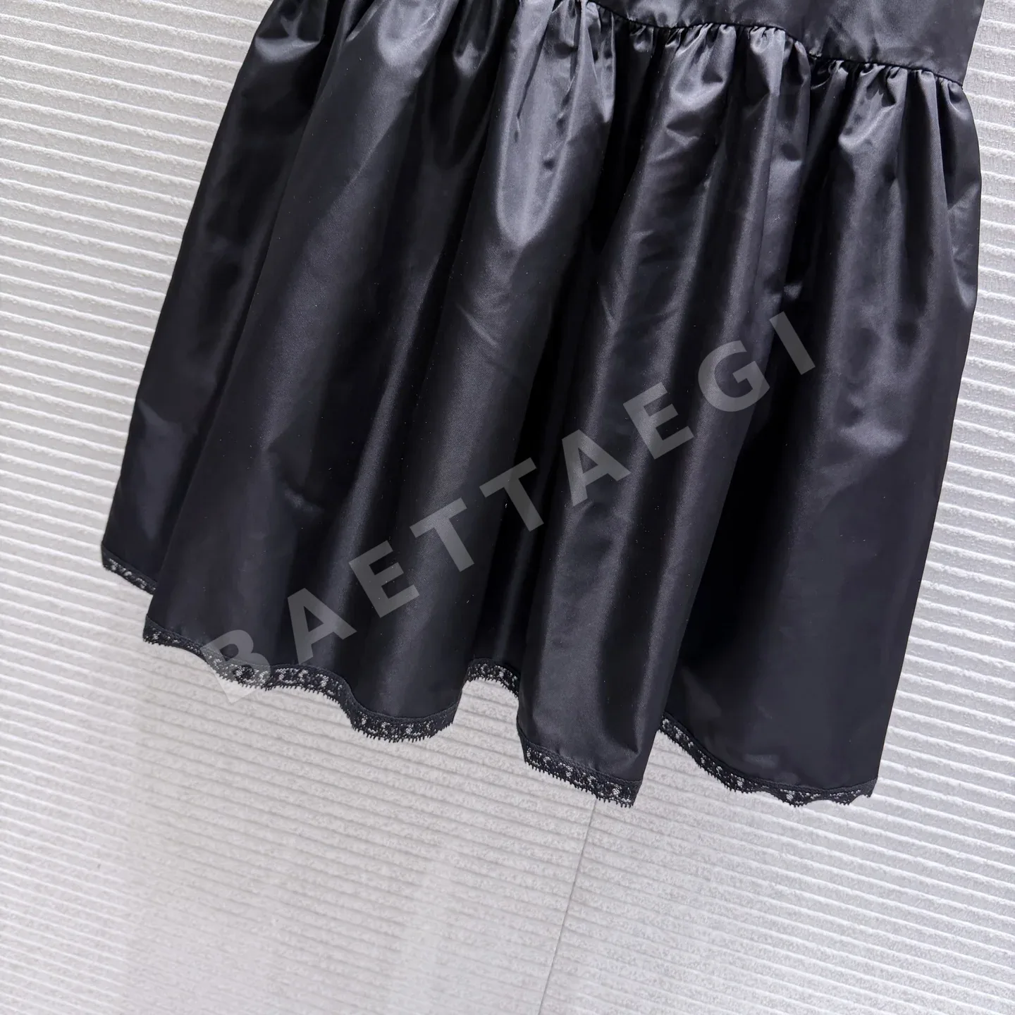 프라다 나일론 레이스 A라인 원피스 상세 이미지 6